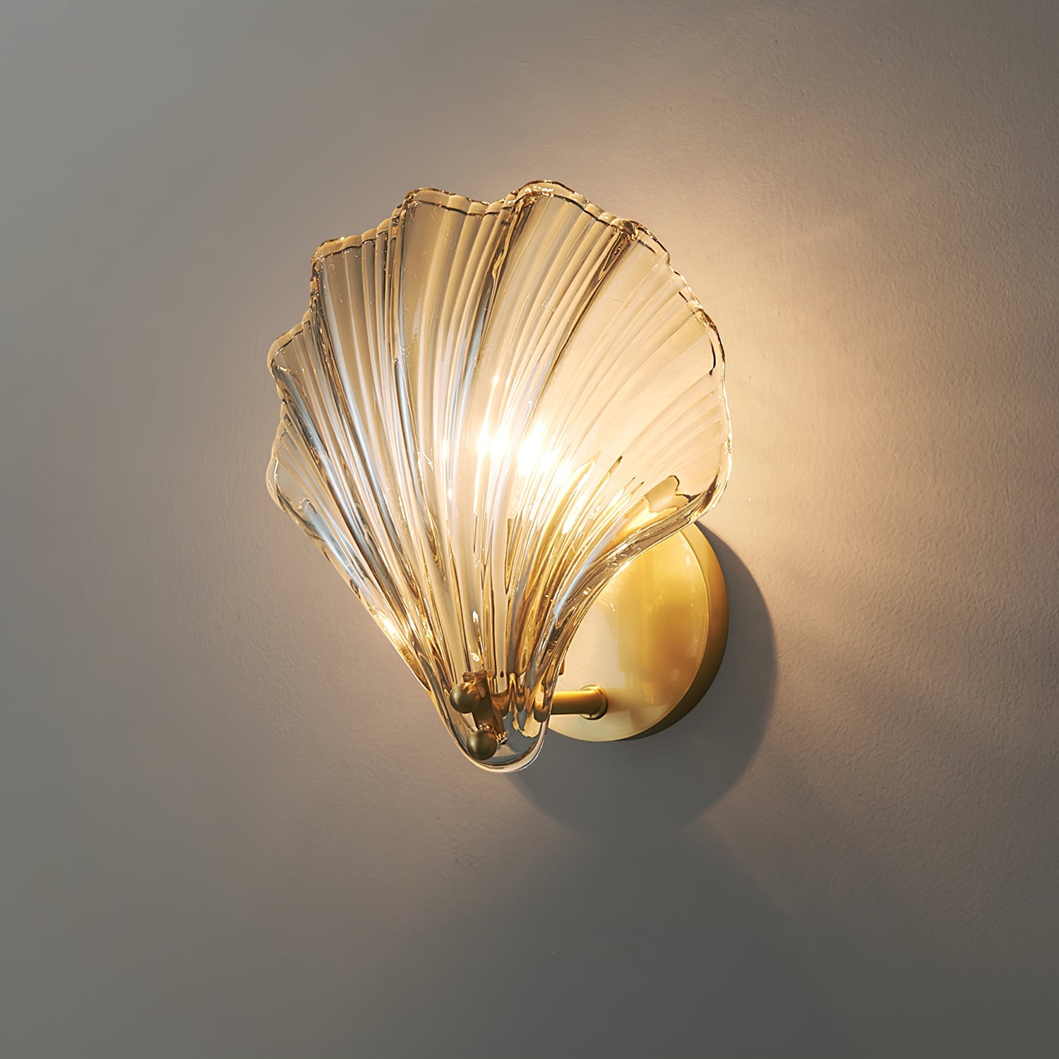 Shell Glass Wall Sconce