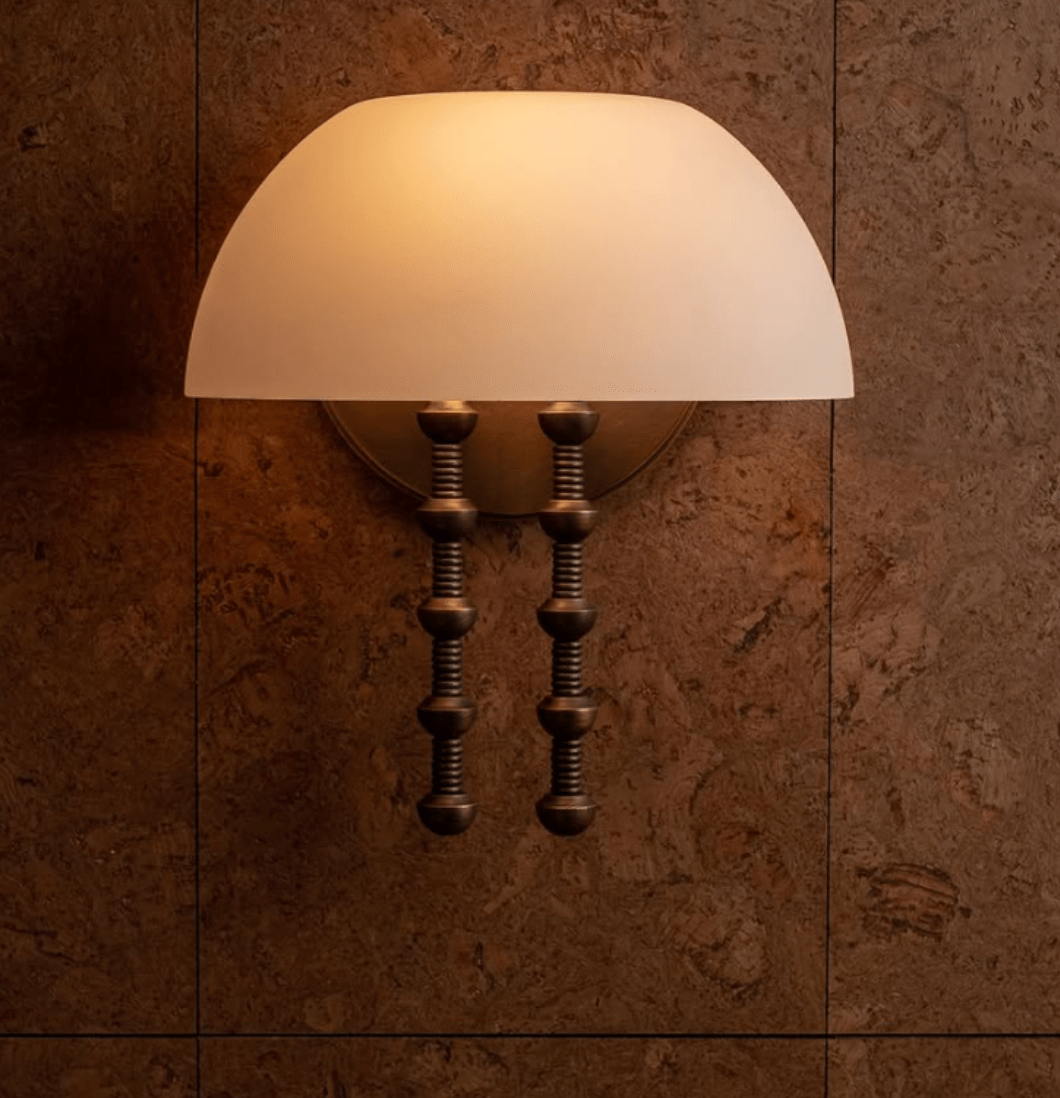 Siena Alabaster Dome Sconce