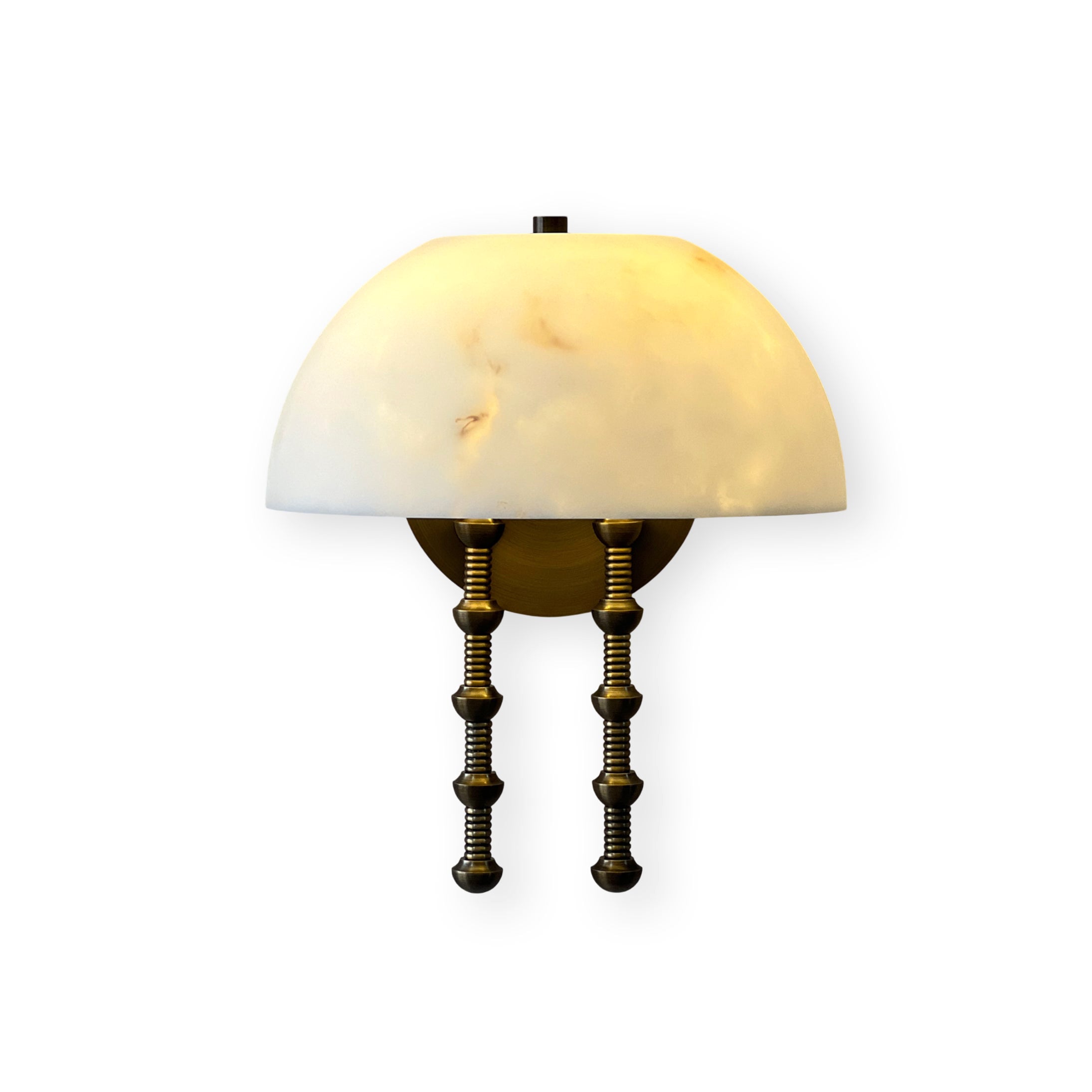 Siena Alabaster Dome Sconce