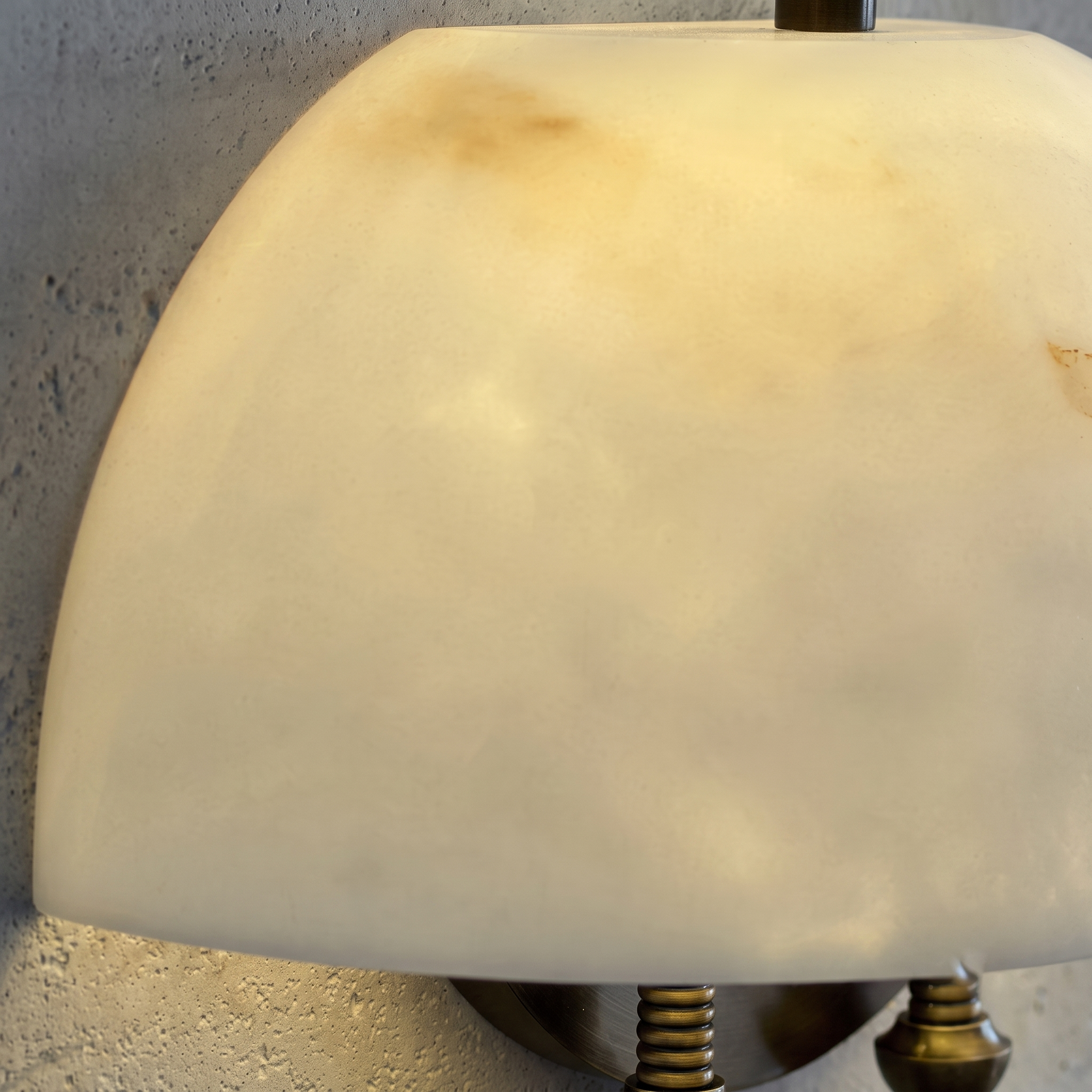 Siena Alabaster Dome Sconce