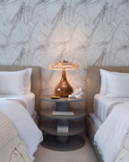 Modern Mushroom Accent Lamp in Guest Bedroom Setting