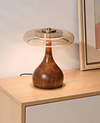 Modern Mushroom Accent Table Lamp on Credenza