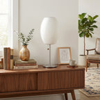 Modern Bubble Table Lamp Over Living Room Console Table