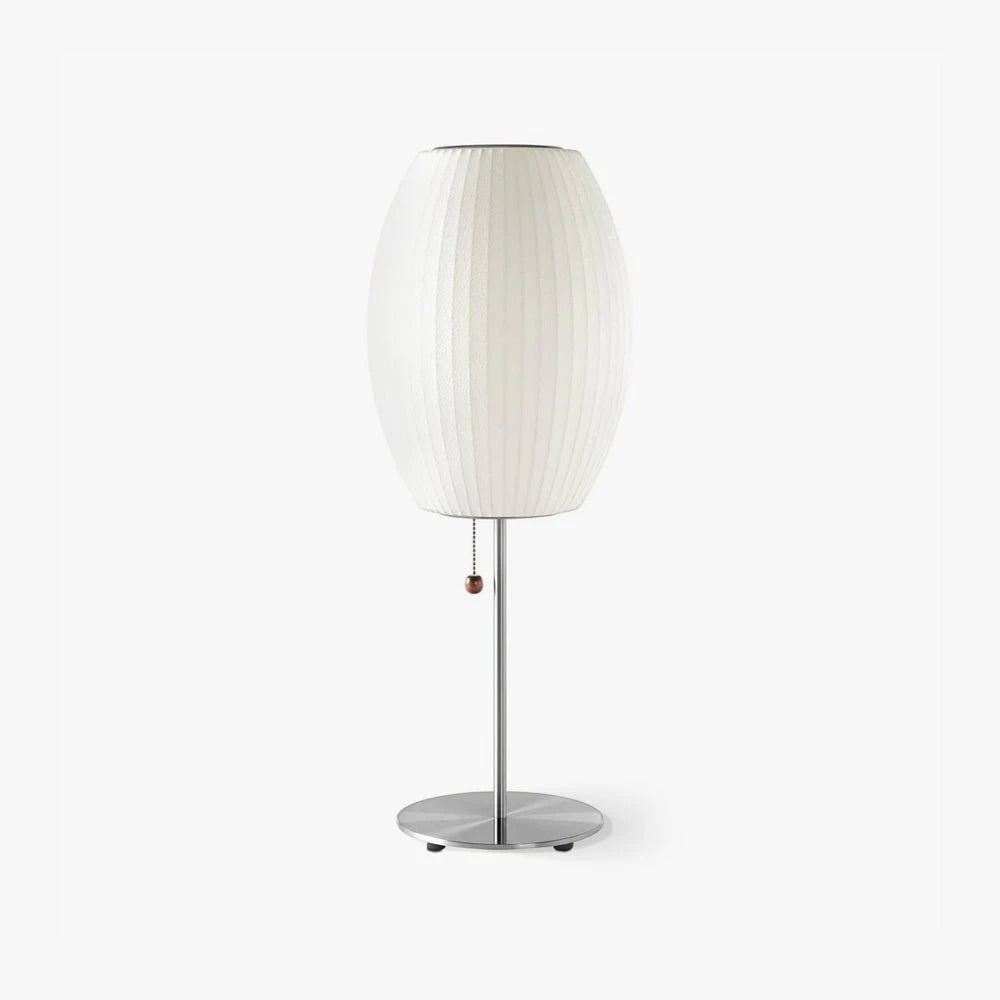 Cigar Shaped Mid Century Bubble Table Lamp Studio Product Shot