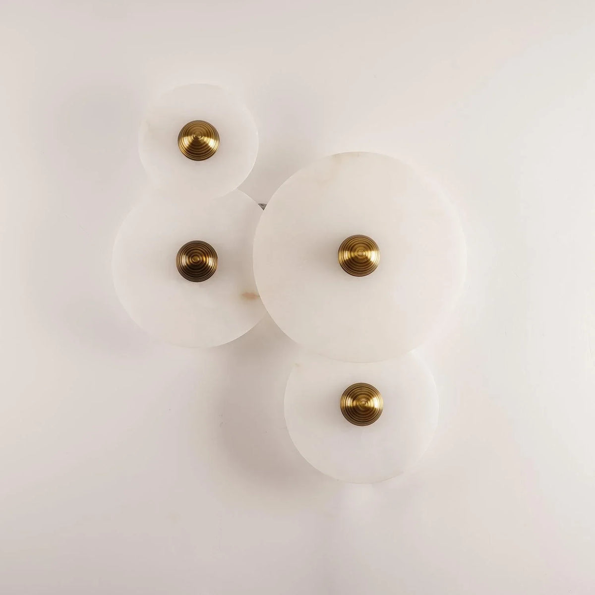 Solaris Disc Alabaster Wall Lamp