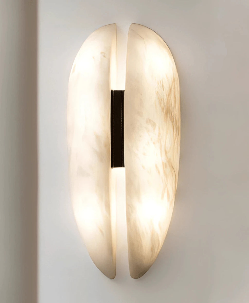 Split Alabaster Seed Sconce