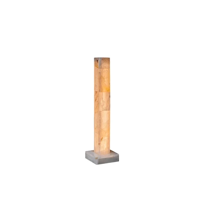 Modern Alabaster Column Floor Light Studio Product Shot