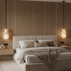 Modern Multi-Light Spider Chandelier in Luxury Bedroom Interior
