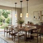 Modern Art Glass Spider Chandelier in Formal Dining Room
