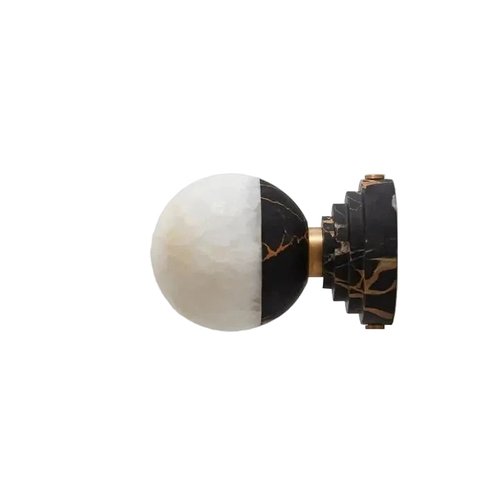 Marble and Alabaster Globe Wall Sconce main product image for soft stone wall lighting