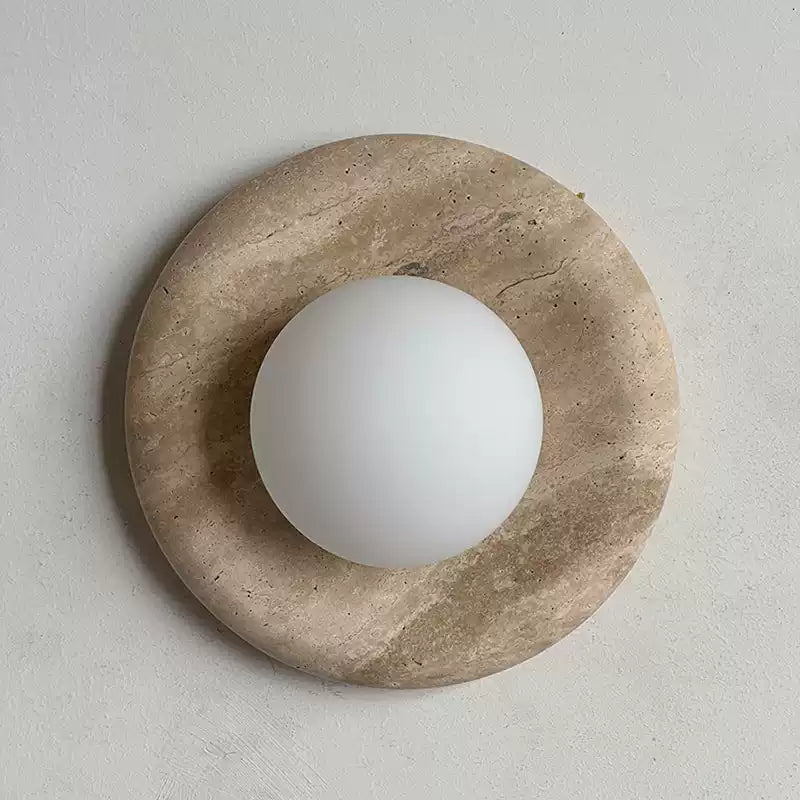 Stone Series Round Wall Sconce