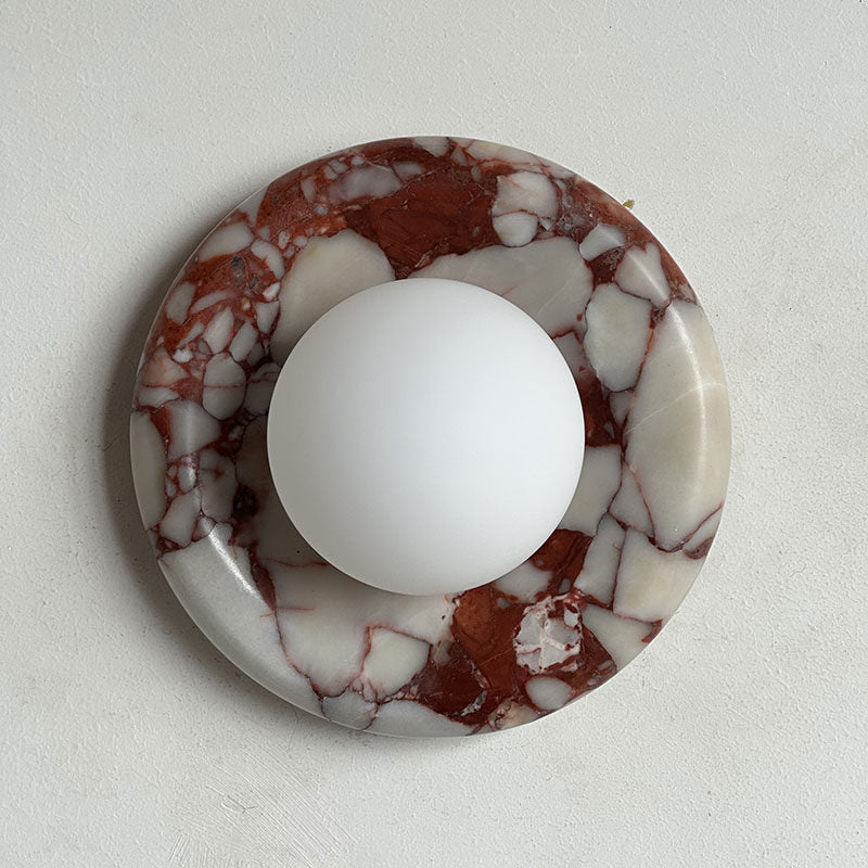 Stone Series Round Wall Sconce
