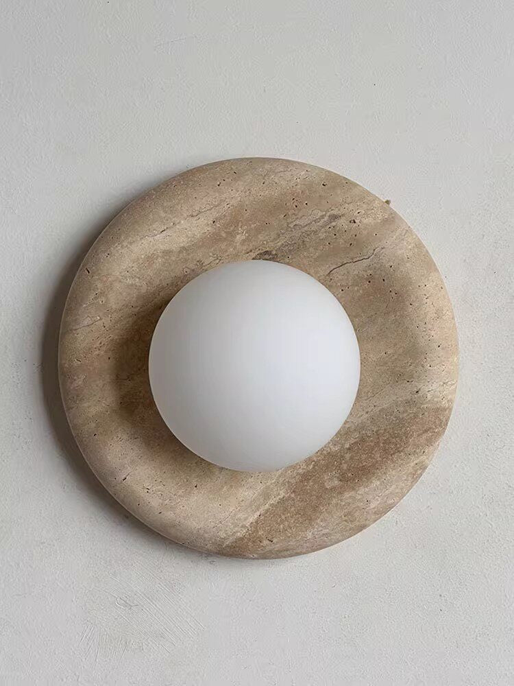 Stone Series Round Wall Sconce