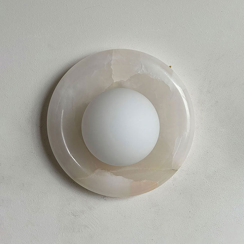 Stone Series Round Wall Sconce