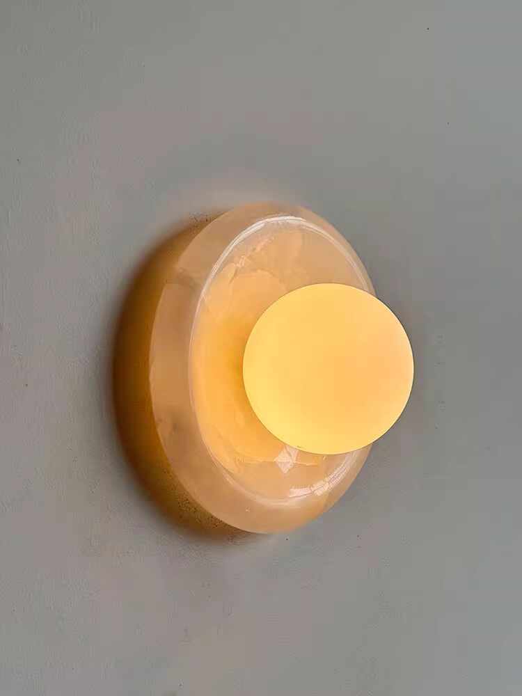 Stone Series Round Wall Sconce