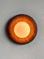 Wandleuchte, rund, Serie Stein