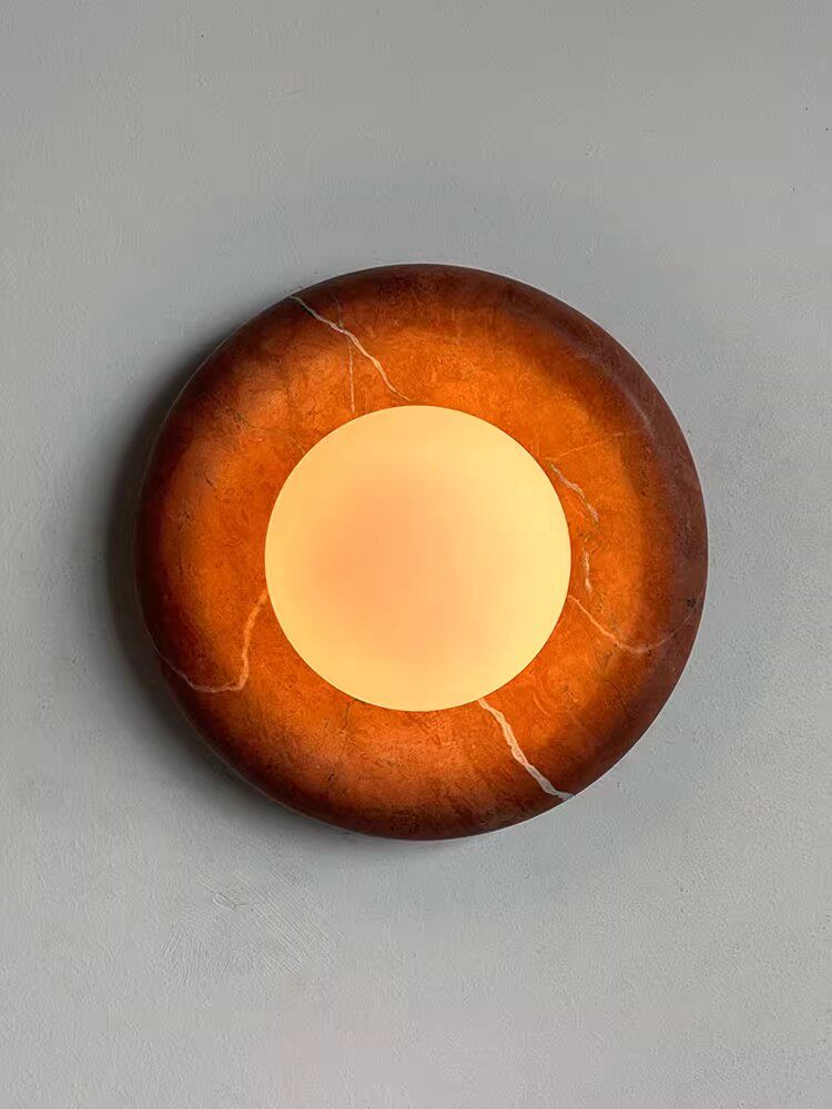 Stone Series Round Wall Sconce