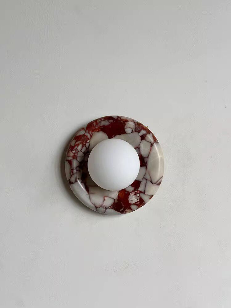 Stone Series Round Wall Sconce