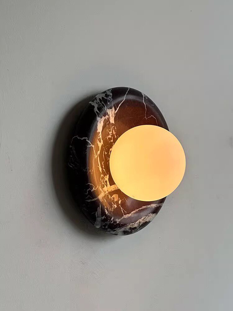 Stone Series Round Wall Sconce