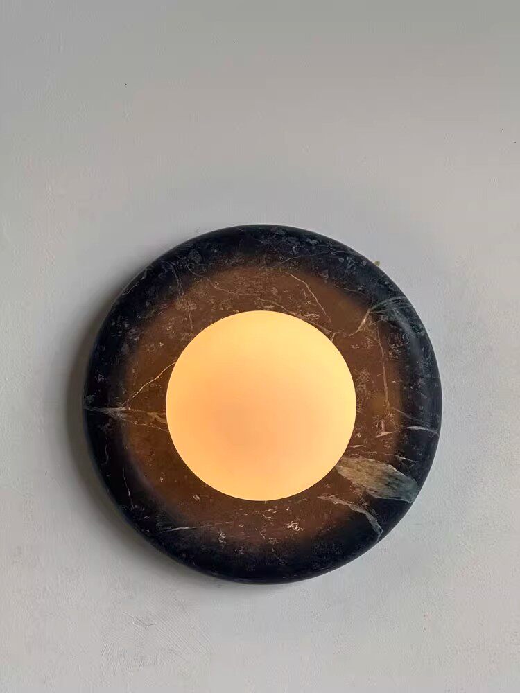 Stone Series Round Wall Sconce