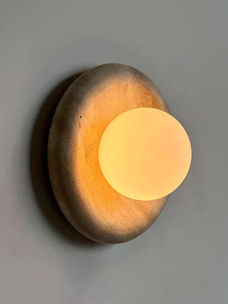 Stone Series Round Wall Sconce