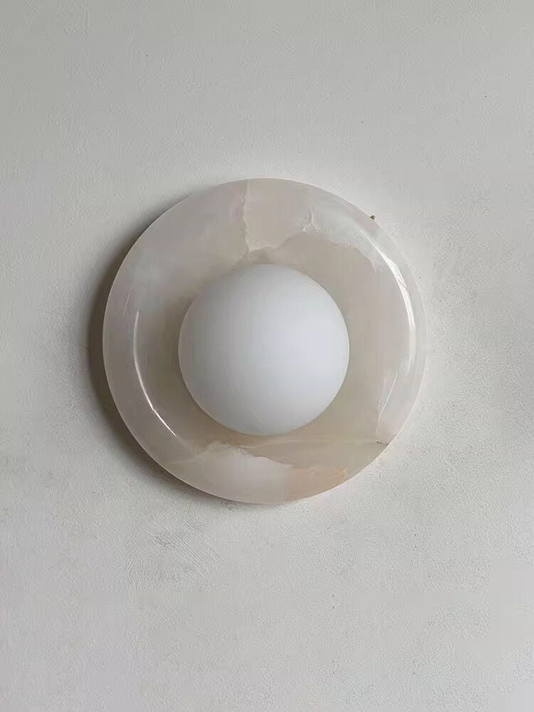 Stone Series Round Wall Sconce