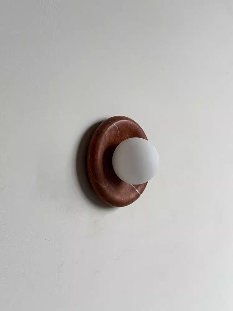 Stone Series Round Wall Sconce