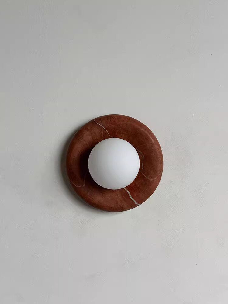 Stone Series Round Wall Sconce