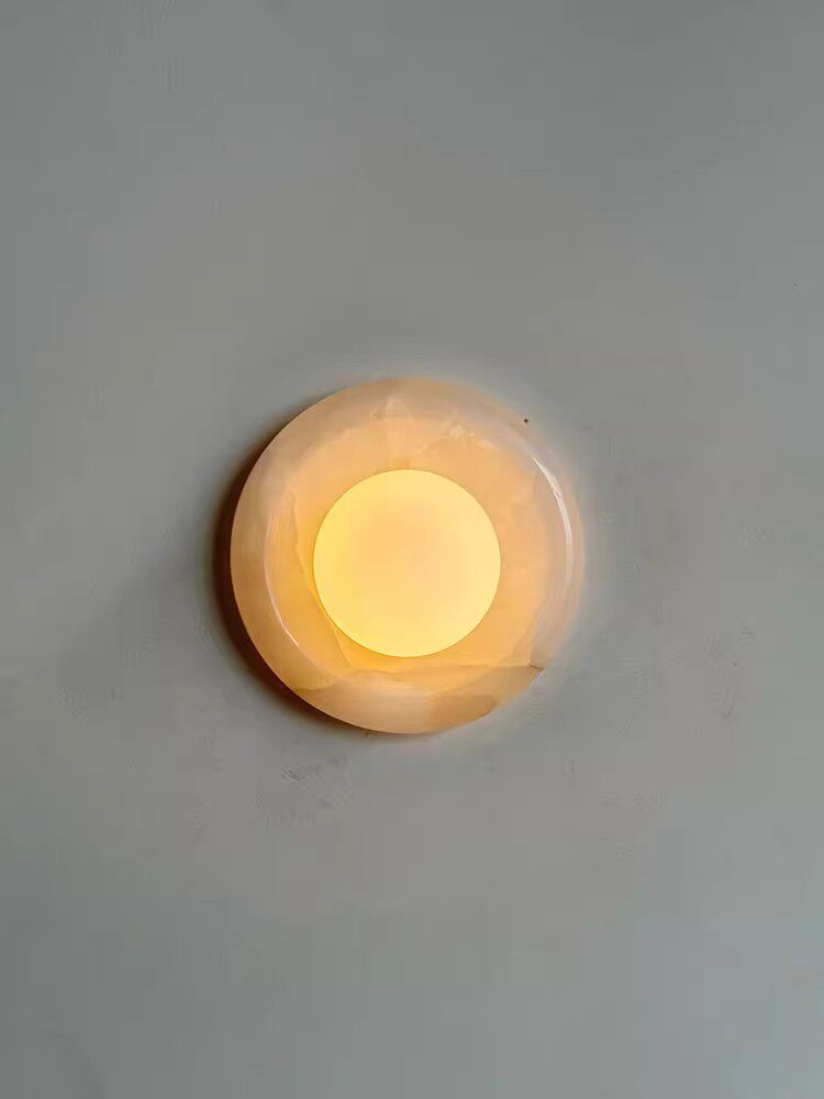 Stone Series Round Wall Sconce