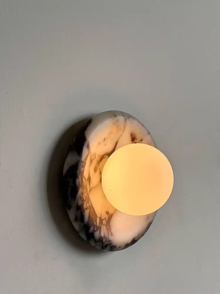 Stone Series Round Wall Sconce