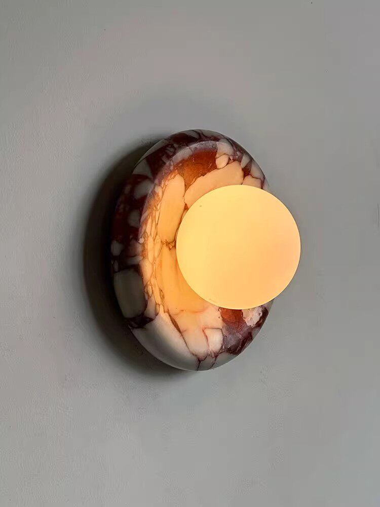 Stone Series Round Wall Sconce
