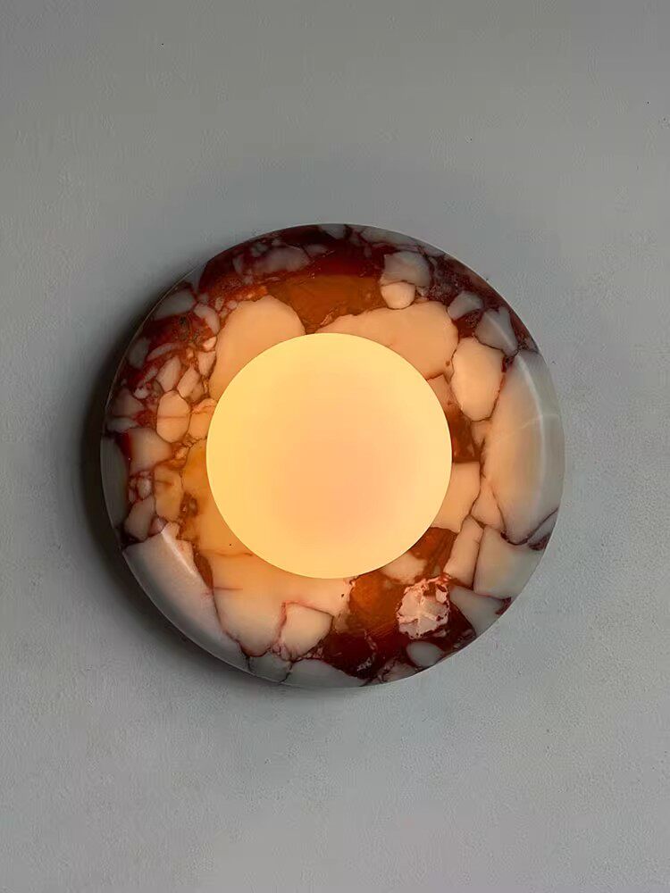 Stone Series Round Wall Sconce