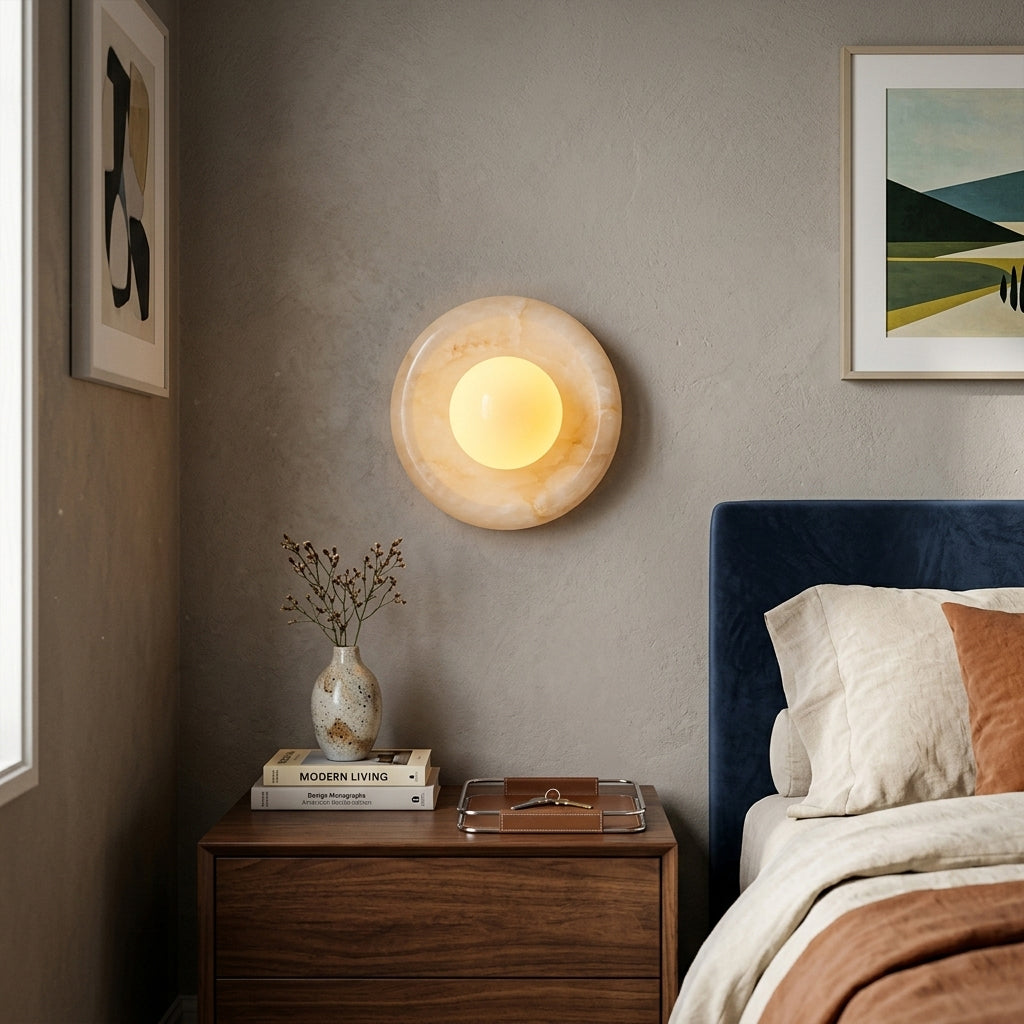 Stone Series Round Wall Sconce