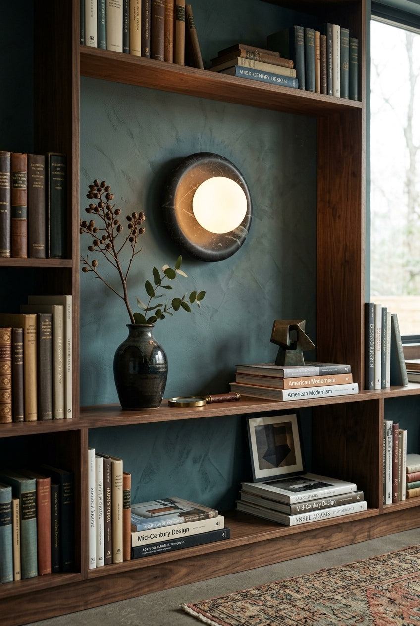 Stone Series Round Wall Sconce