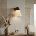 Strata Ribbed Alabaster Wall Sconce