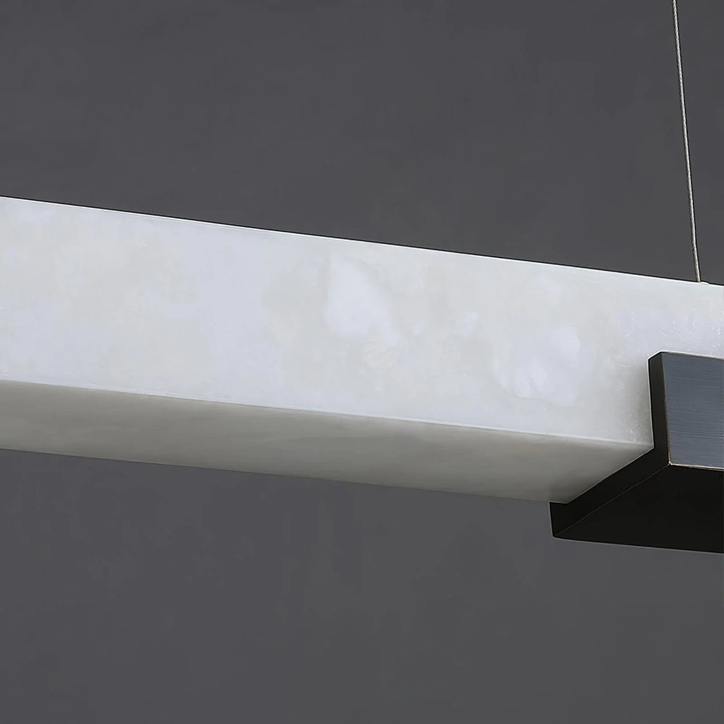 Close Up View of Natural Alabaster Stone Texture and Illumination