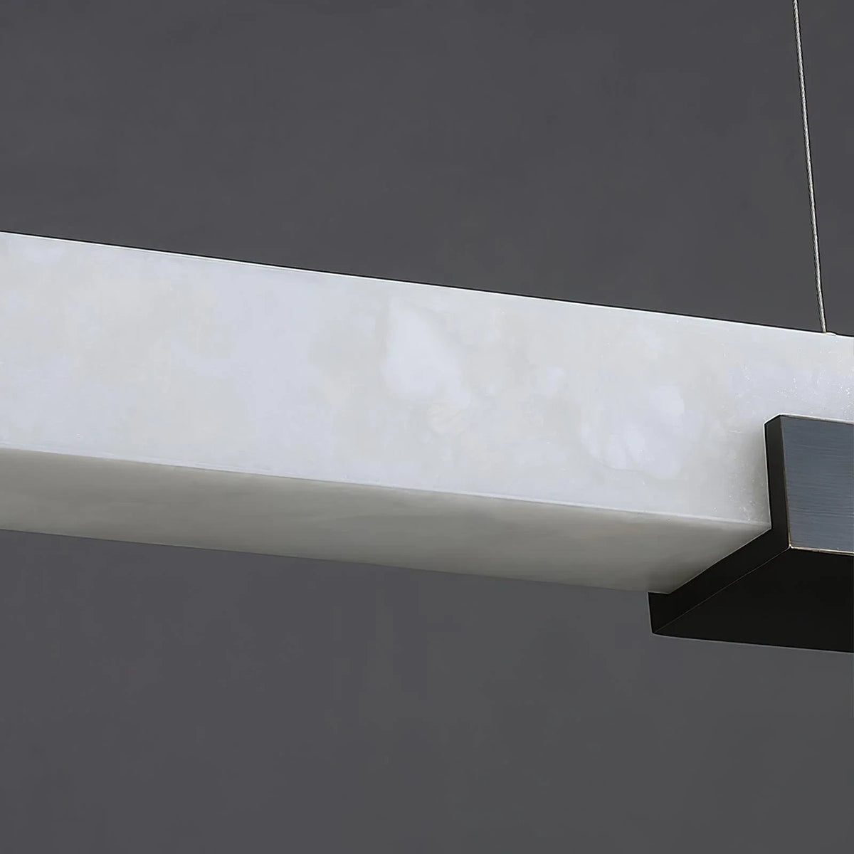 Close Up View of Natural Alabaster Stone Texture and Illumination
