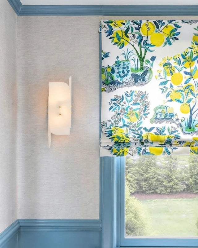 Modern Art Glass Wall Sconce in Colorful Interior Setting