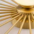 Sunburst Brass Flush Mount