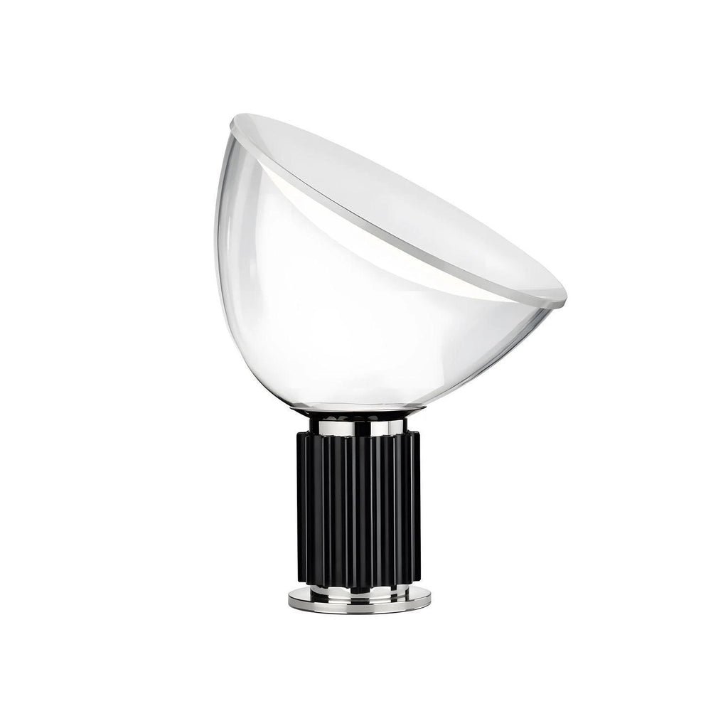 Modern Black Base Slanted Glass Accent Table Lamp Studio Display