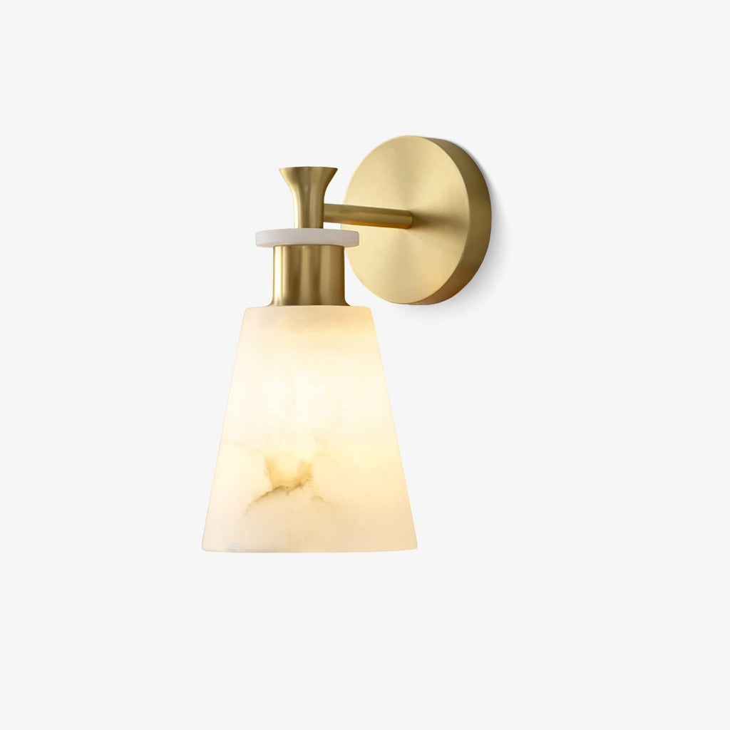 Tapered Alabaster Glass Sconce