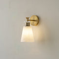 Tapered Alabaster Glass Sconce