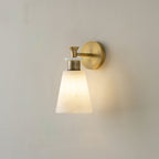 Tapered Alabaster Glass Sconce