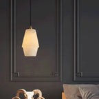 Modern Alabaster Art Glass Pendant Light in Contemporary Interior