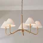Thalia Linen Shaded Chandelier