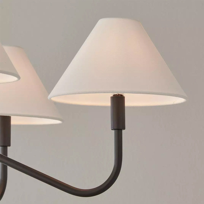 Thalia Linen Shaded Chandelier
