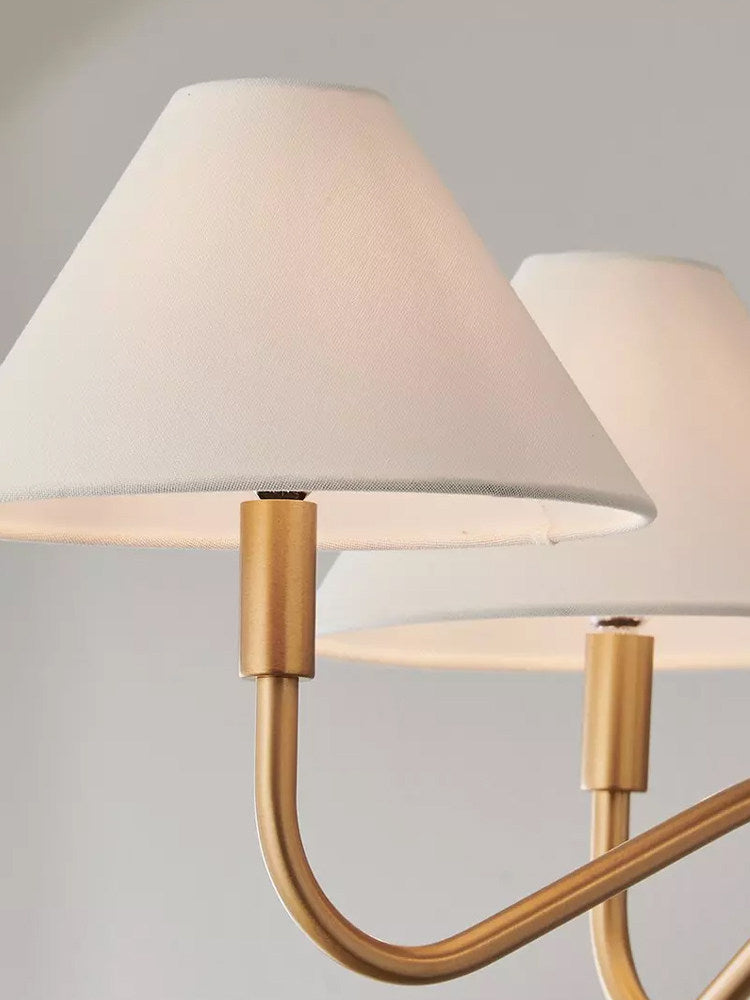 Thalia Linen Shaded Chandelier