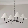 Thalia Linen Shaded Chandelier