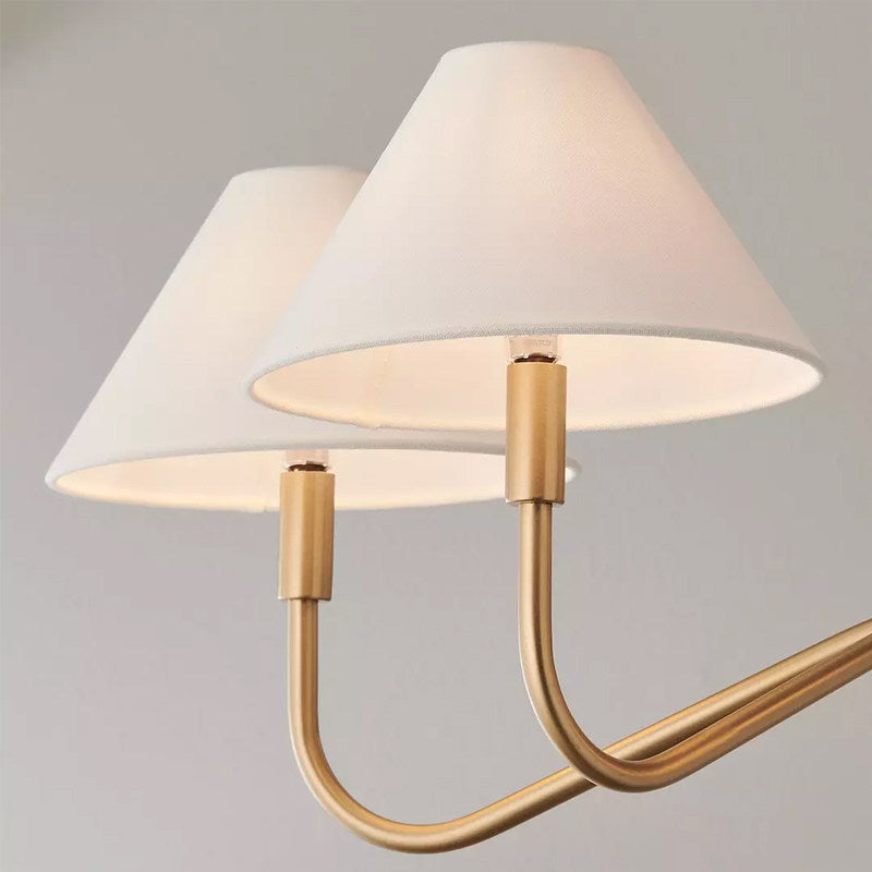 Lustre Thalia en lin avec abat-jour