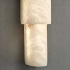 Close Up Bottom View of Translucent Alabaster Wall Light